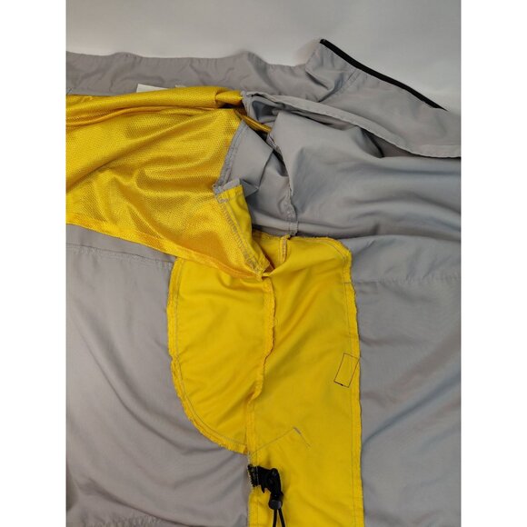 Champion Mens XXL Windbreaker Jacket Gray & Yellow - Picture 14 of 14